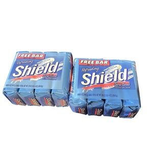 Shield Vintage Soap Pack Of 8 Bars Each 5oz New Old Stock Sealed Surf Scent 1997